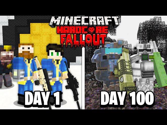 We Survived 100 Days in a Fallout Zombie Apocalypse in Hardcore Minecraft