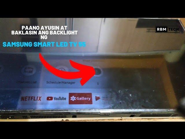 HOW TO REPAIR SAMSUNG SMART LED TV HALF DISPLAY