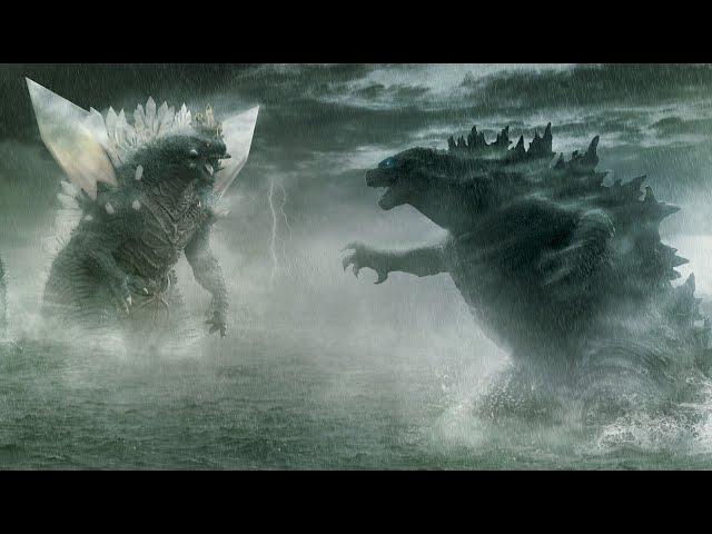 SpaceGodzilla vs Godzilla Ambience w/Ocean Thunderstorms and Roars [4 Hours]