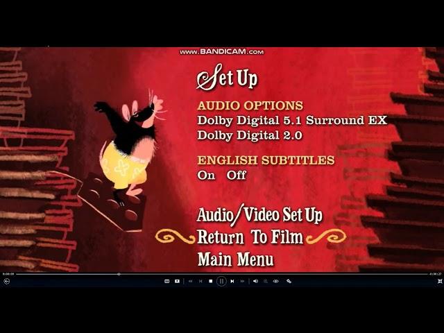 Ratatouille 2007 DVD Main Menu Walkthrough