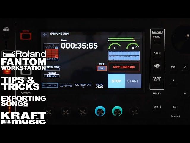 Roland Fantom - Tips and Tricks - Exporting Songs