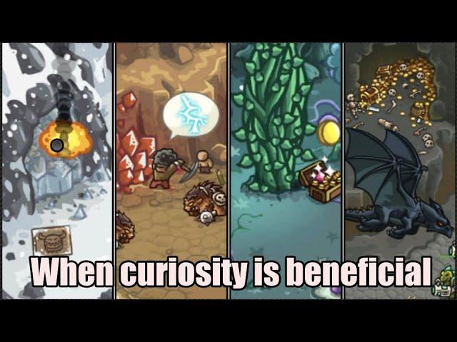 When curiosity is BENEFICIAL #kingdomrush #applearcade #easteregg #towerdefense