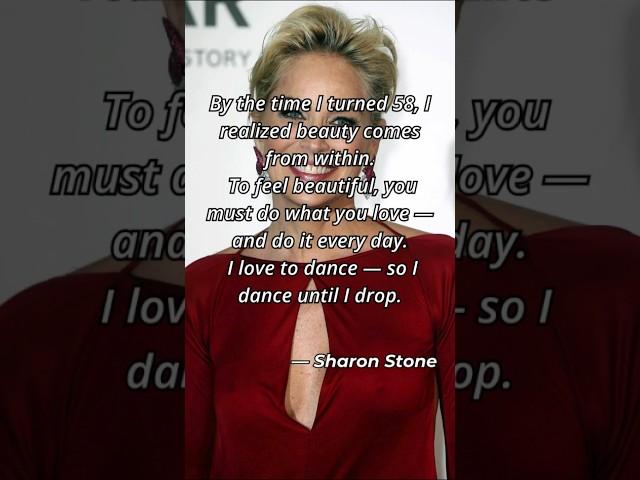 Beauty Starts Inside | Sharon Stone Quote #Shorts #InnerGlow #DoWhatYouLove