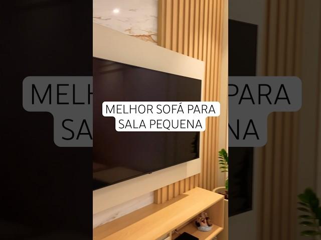 Melhor sofá para sala pequena  #saladetv #saladecorada #arquitetura #interiores #decorado #decora