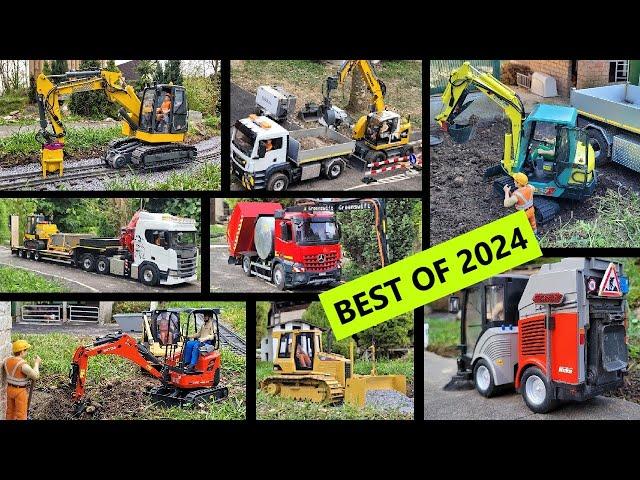 Best of 2024 Bartste RC models RC excavator, trucks and more, bonus fail at the end.