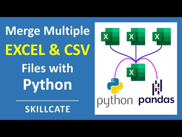 MERGE/COMBINE Multiple Excel Files (.XLSX + .CSV) into One File ️ In 1 Minute ️ With Python