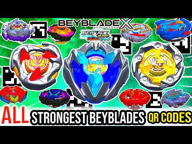 All STRONGEST BEYBLADES QR CODES | TOP 10 | Beyblade Game NEW Premium QR Codes