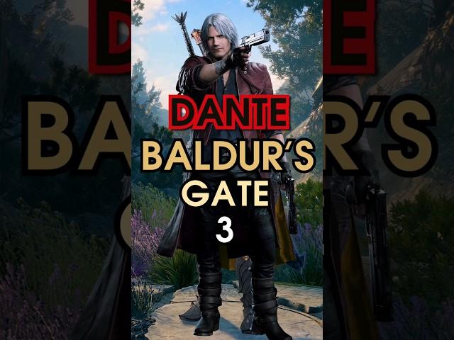 how to build Dante (DMC) in Baldurs Gate 3 in 1min - Fighter/Bard build #shorts #baldursgate3