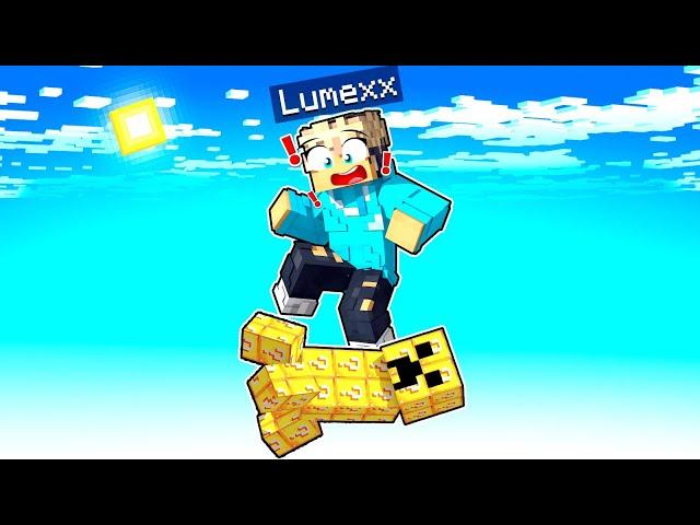 Ich ÜBERLEBE auf einem LUCKY BLOCK CREEPER (extrem) - Minecraft mit LumeXx