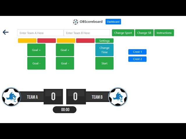 OBS Scoreboard Overlay for Soccer, Rugby & GAA (Football & Hurling) - OBScoreboard