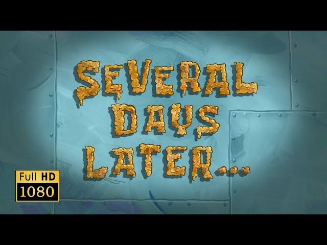 Several Days Later | SpongeBob Animated Time Cards #30