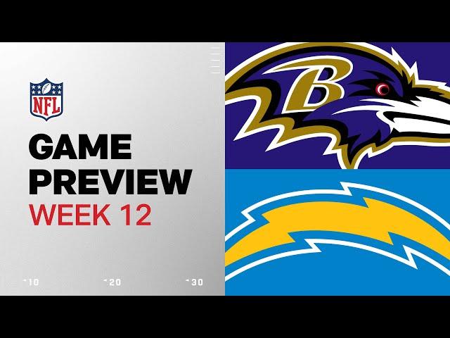 Baltimore Ravens vs. Los Angeles Chargers | 2024 Week 12 Game Preview