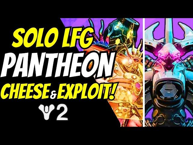 New Pantheon FULL Cheese & EXPLOIT Guide! SOLO Week 1 Raid Exotic Rewards & Platinum Score Destiny 2