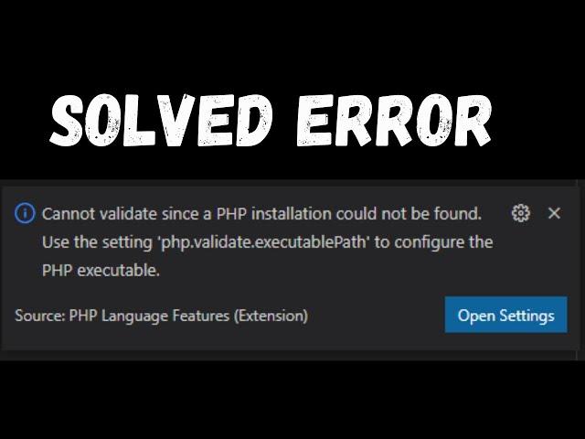 php executable not found visual studio code || Technical Hassan Ali