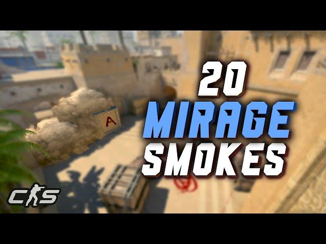 TOP 20 MIRAGE SMOKES in CS2