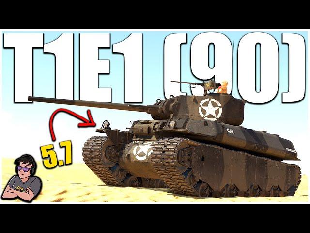 The Tiger Punching GLASS Cannon at 5.7 - T1E1 (90) - War Thunder