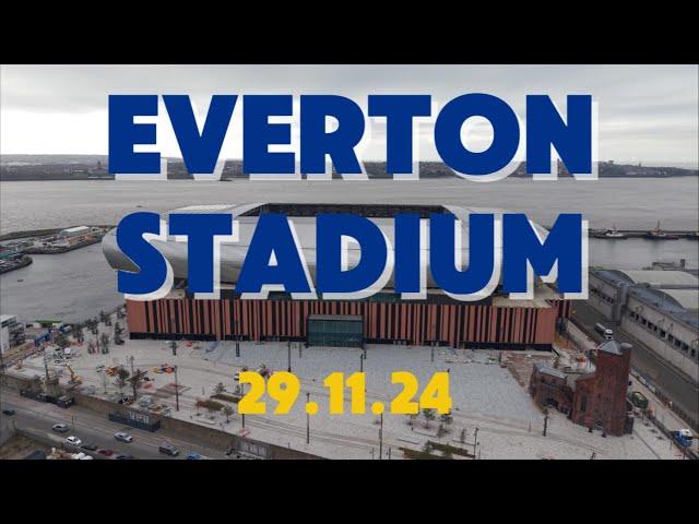 NEW Everton Stadium  Bramley Moore Dock Restricted View??!! 29.11.24