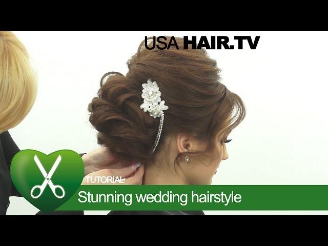 Stunning wedding hairstyle. parikmaxer TV USA