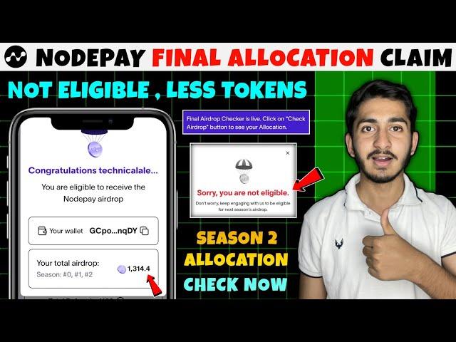 Nodepay final Airdrop checker is live | Nodepay Airdrop not eligible | Nodepay Airdrop new update