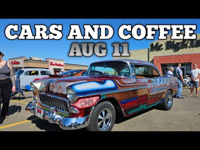 Cars and Coffee August 11th Tim Hortons circle Dr Saskatoon it's full full full here