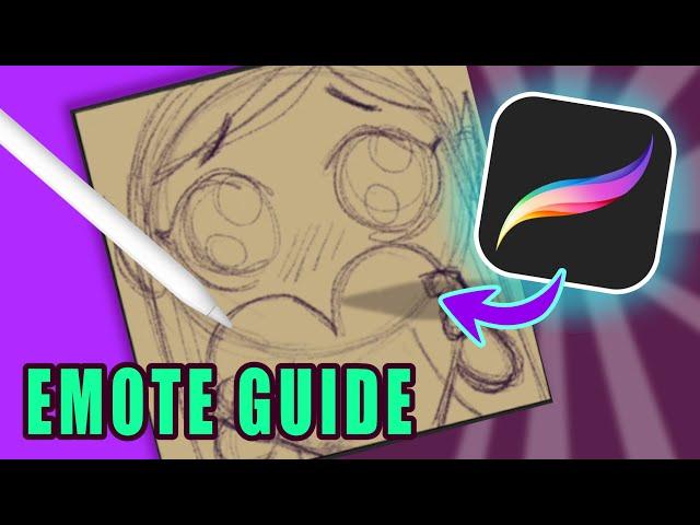 Draw EMOTES in PROCREATE! || Simple tutorial