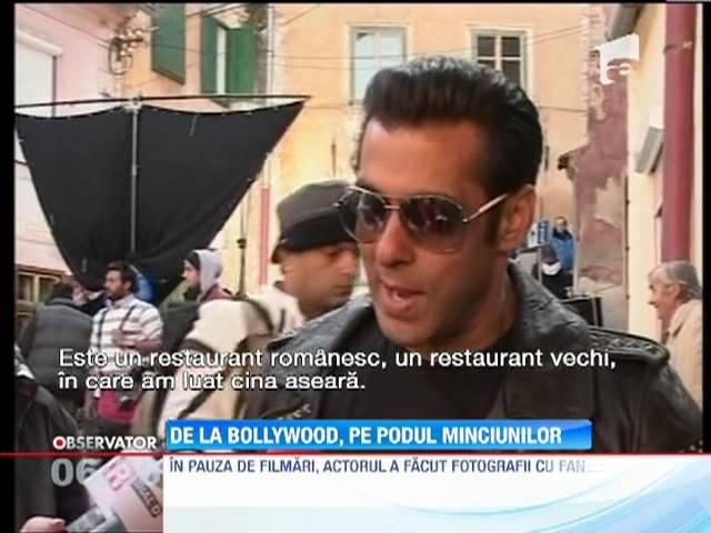 Salman Khan, regele filmelor indiene, asaltat de fanele românce