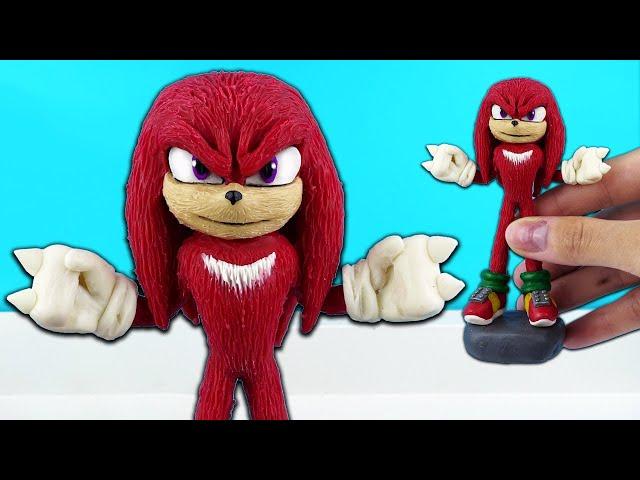 Knuckles the Echidna from Sonic the Hedgehog 2 Movies (2022) |  figurines from plasticine + history