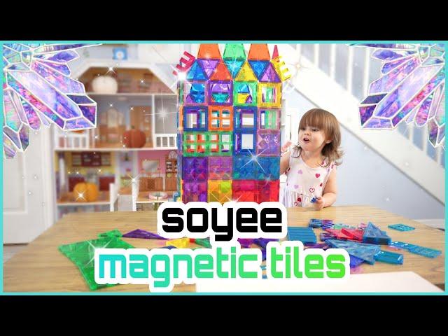 Magnetic Building Tiles by Soyee - Crystal Tower Castle - Best Toys 2022 - Rivers Playtime Fun