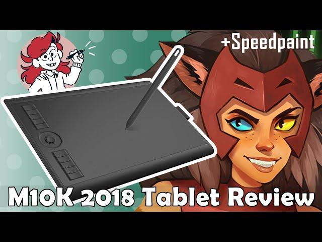 GAOMON M10K2018 Unboxing Tablet Review + Speedpaint!