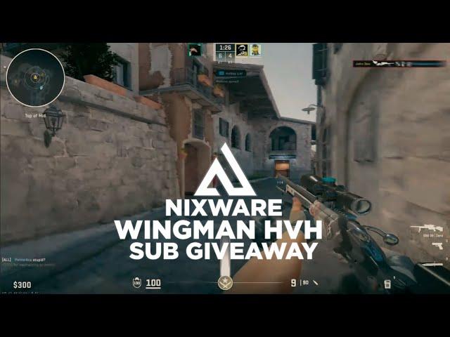 #CS2 || NIXWARE WINGMAN HVH (SUB GIVEAWAY + FREE CFG) 