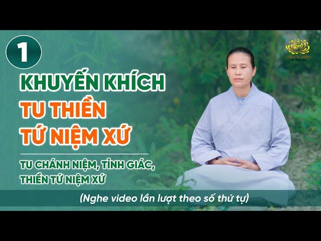 Khuyến khích tu thiền Tứ Niệm Xứ | Niệm thân - Thiền Tứ Niệm Xứ | Bài số 1