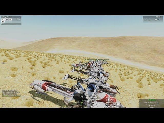 Arma 3 Star Wars 501st Legion Fun Op "A Platoon of Clones on Speeders!"