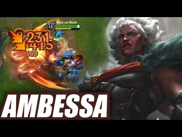 Wild Rift Ambessa Gameplay (New Champion) Build & Runes