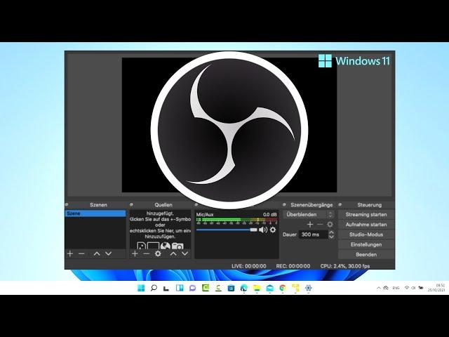 How to install OBS Studio on Windows 11 + Quick Start Screen Recording With OBS Studio