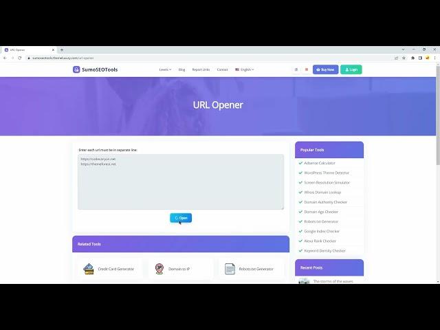 URL Opener | SumoSEOTools