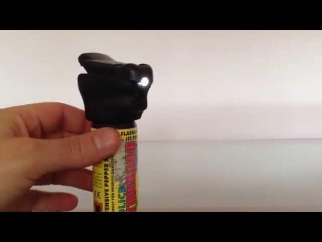 Tornado Peper spray flashlight police pimienta