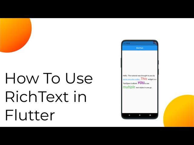 Flutter A to Z | Rich Text | #18