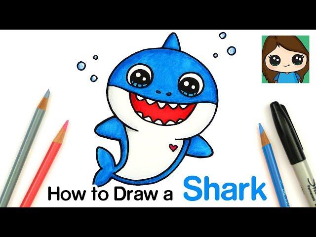 How to Draw Baby Shark Easy