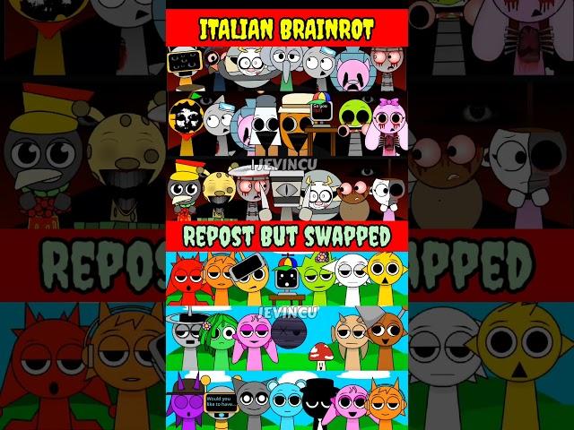 ITALIAN BRAINROT  REPOST BUT SWAPPED #sprunki #incrediboxsprunki #swapped #italianbrainrot #anomaly