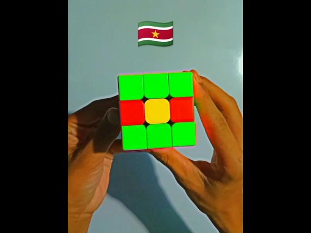 How To Make A Suriname  Flag On Rubik's Cube #viral #shortsbeta