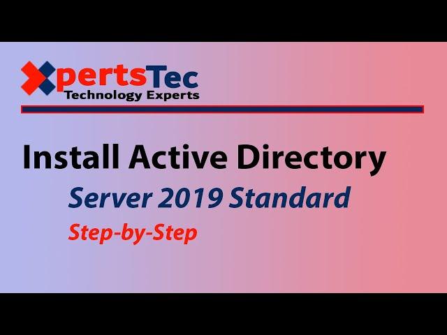 How to install Active Directory in Windows Server 2019.