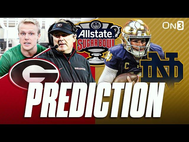 Georgia Bulldogs vs Notre Dame Fighting Irish Sugar Bowl PREDICTION & Preview | CFB Playoff Round 2