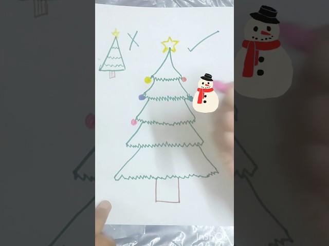 Do you know the right way to draw Christmas trees #christmasmagic #finallyitschristmas