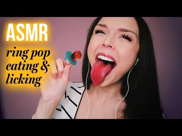 ASMR // Lollipop licking + wet mouth sounds