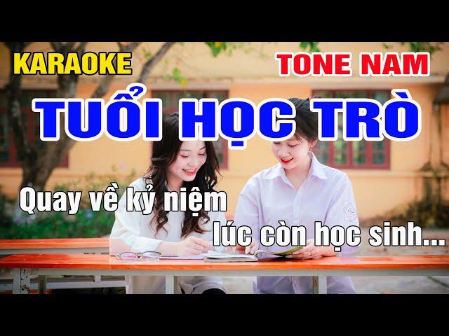 Tuổi Học Trò Karaoke Tone Nam Nhạc Sống gia huy beat