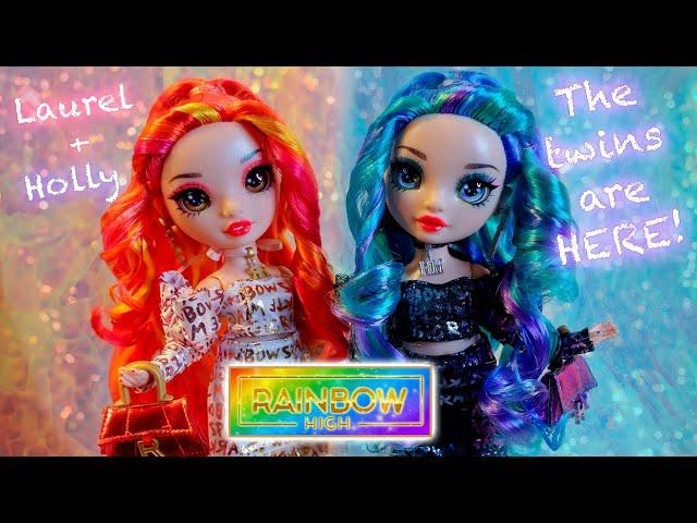 Rainbow High TWINS: Laurel & Holly De'Vious REVIEW! *Fiery/Icy Special Edition Dolls!*