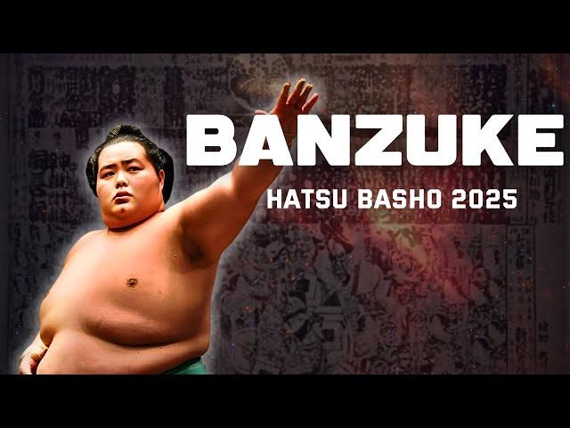 Banzuke - January Grand Sumo Tournament - HATSU BASHO 2025