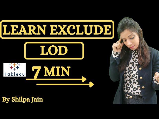 How To Use Exclude LOD Expression in Tableau | Tableau Level Detail Tutorial | Tableau Lod Functions