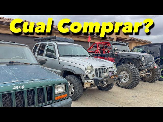 Cuál debería ser tu primer Jeep?  JEEP Cherokee, Liberty o Wrangler