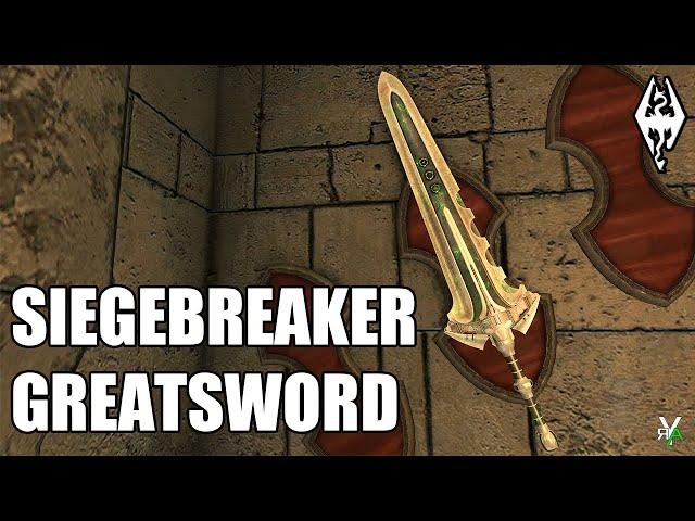 Xbox Skyrim SE: SIEGEBREAKER GREATSWORD Weapon Mod Showcase